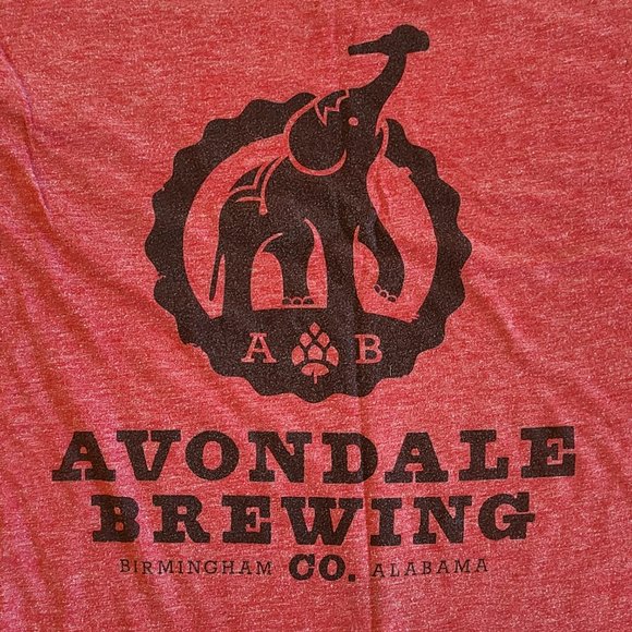 Avondale Brewing Company Birmingham Alabama Next Level XL Elephant Tshirt - Picture 4 of 4